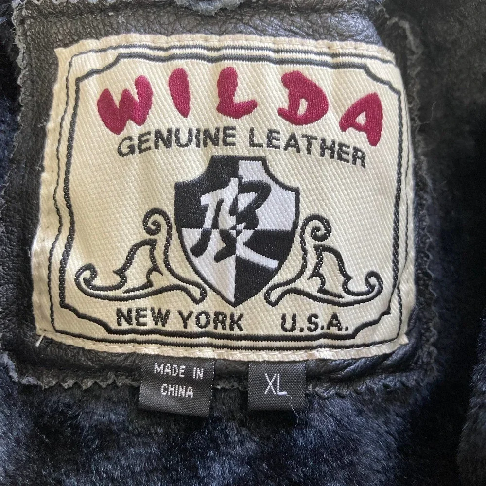 Wilda genuine leather belted jacket